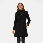 Lanemont’s Boutique | Women’s Black Double-Breasted Trenchcoat