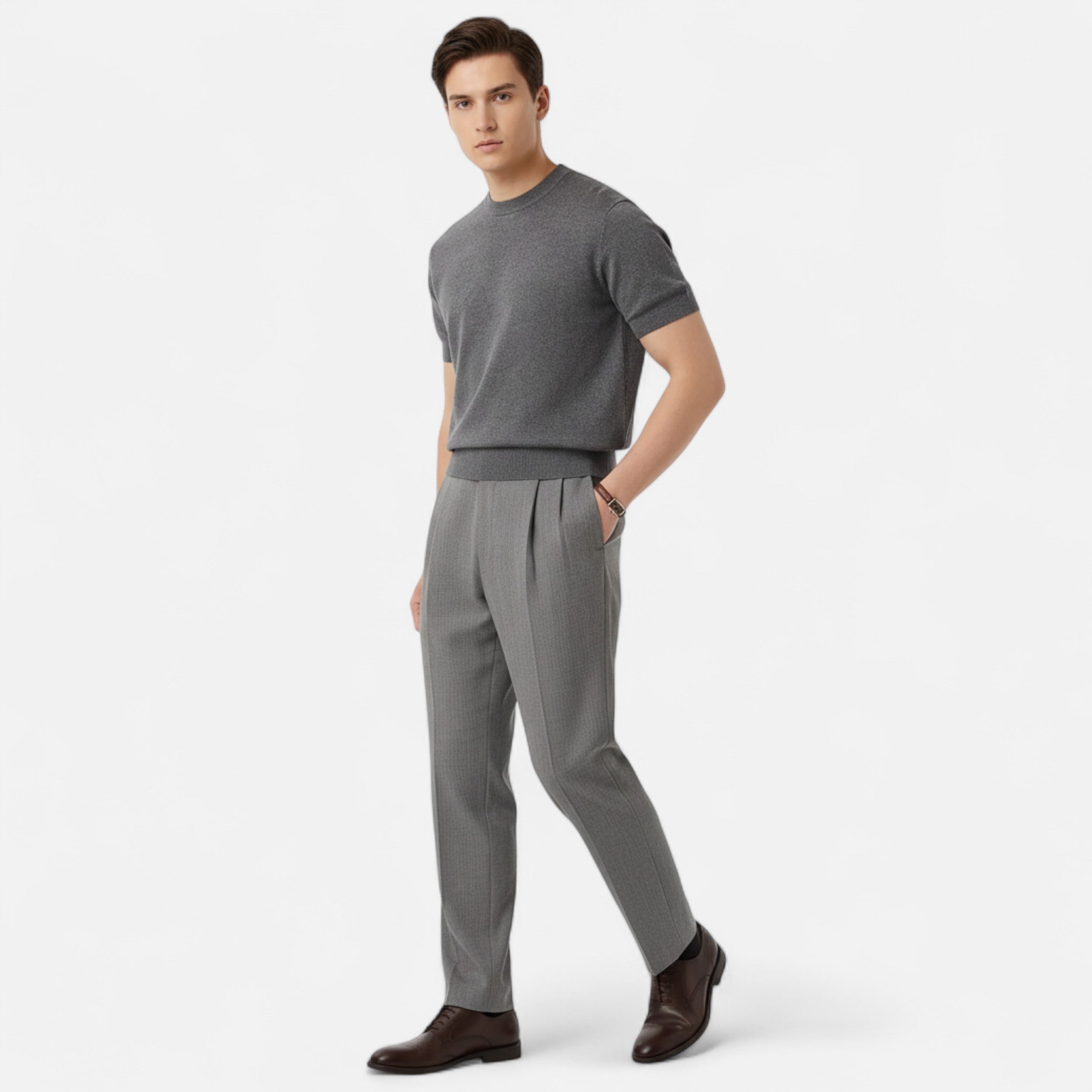 Lanemont's Boutique | Men’s Casual Knitted T-Shirt