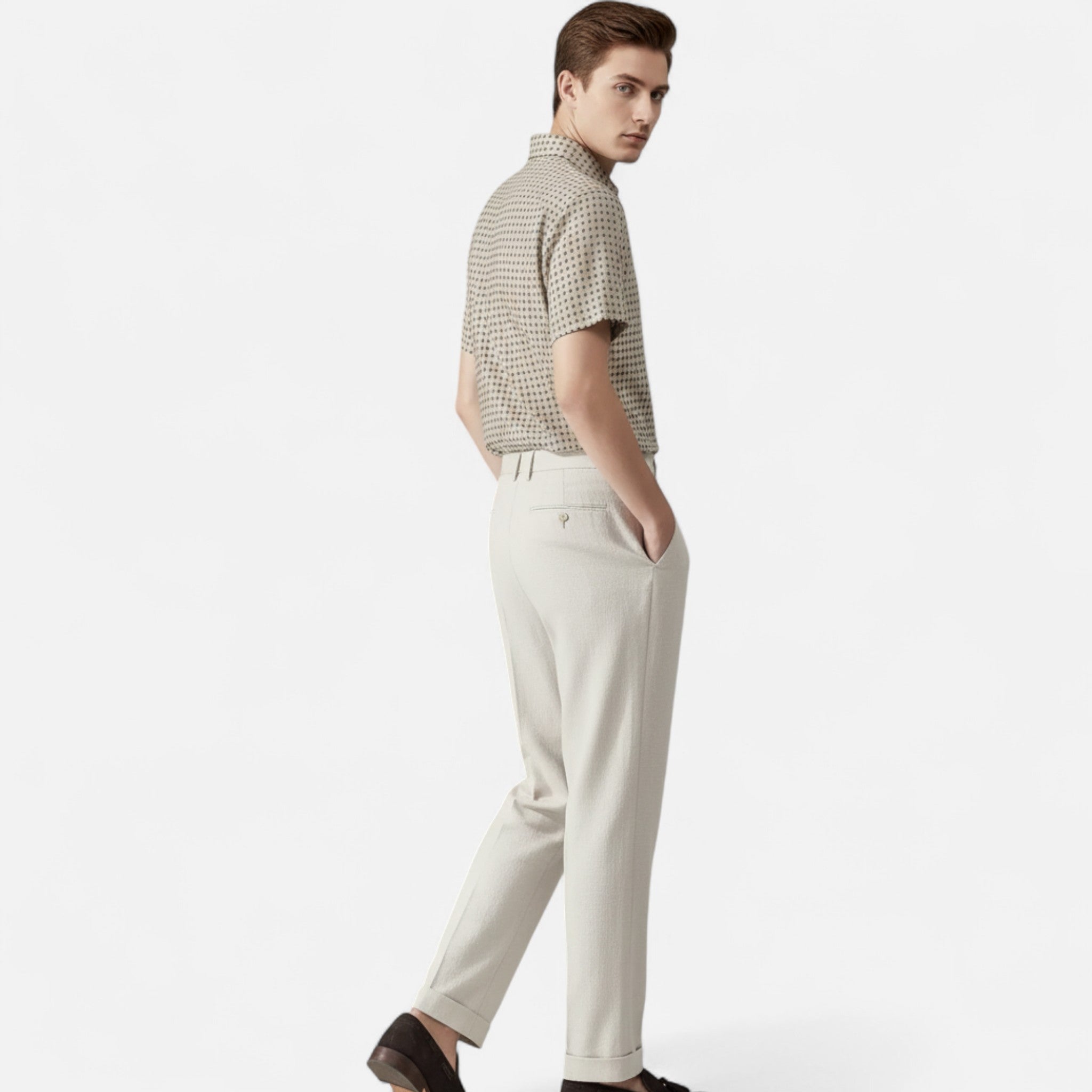 Lanemont's Boutique | Men’s Breathable Pleated Pantalon
