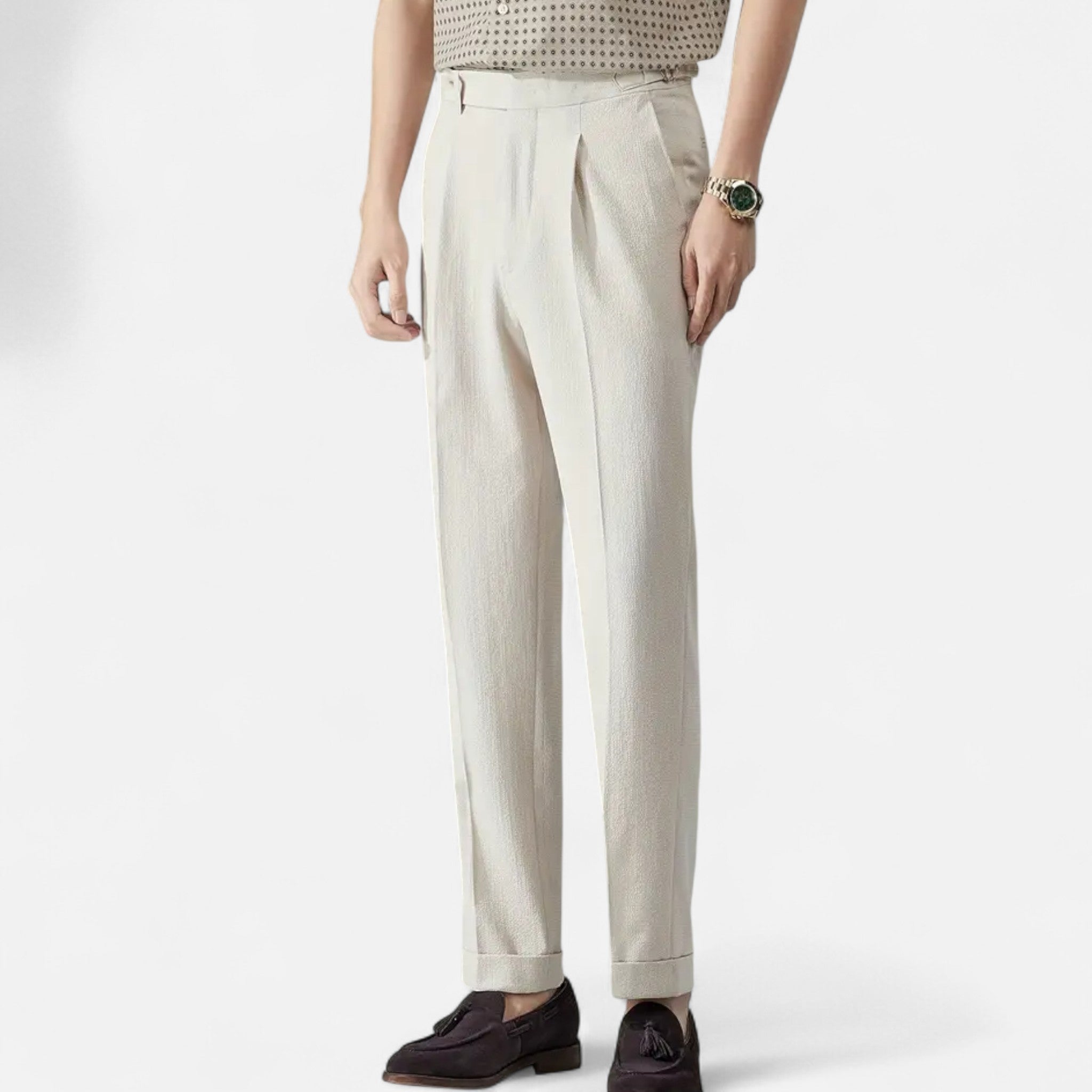 Lanemont's Boutique | Men’s Breathable Pleated Pantalon