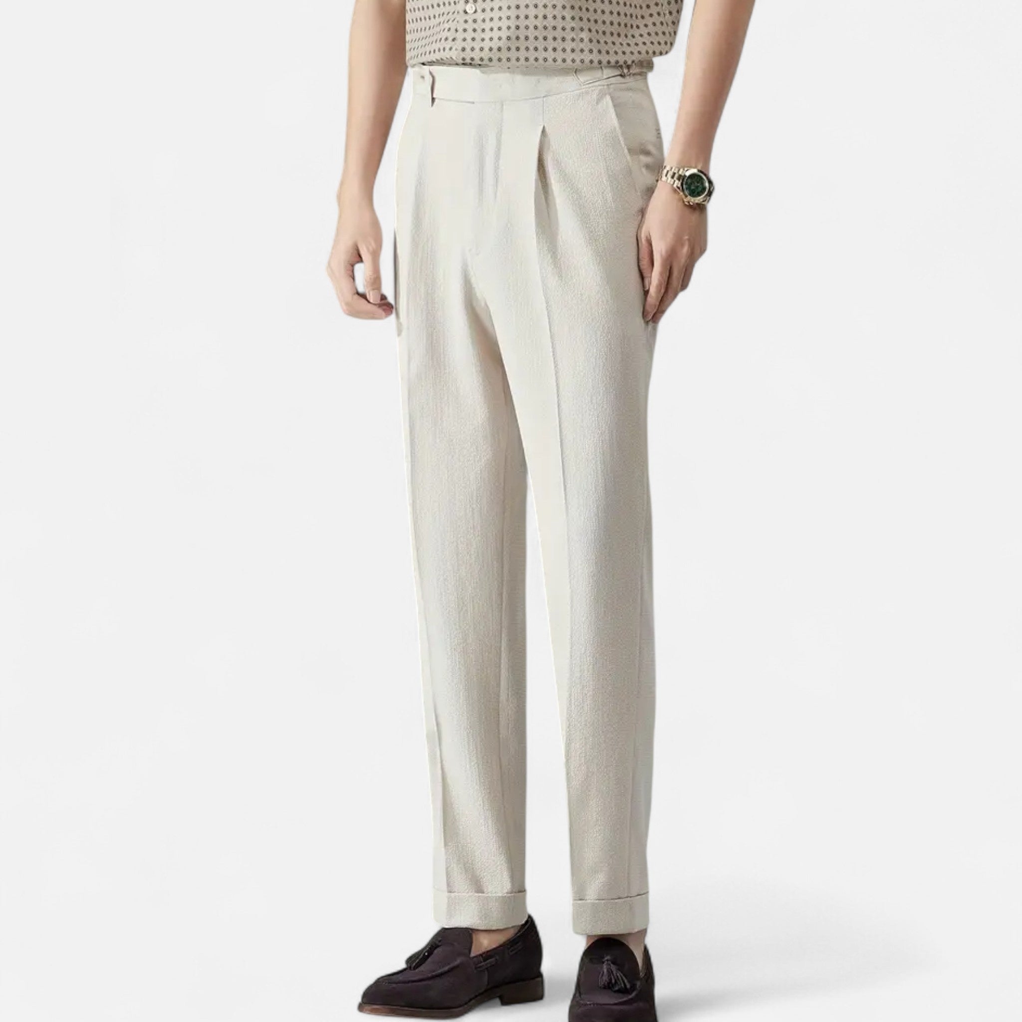 Lanemont's Boutique | Men’s Breathable Pleated Pantalon