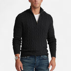 Lanemont's Boutique | Men’s Cable-Knit Half Zip Sweater