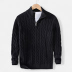 Lanemont's Boutique | Men’s Cable-Knit Half Zip Sweater