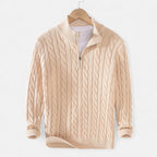 Lanemont's Boutique | Men’s Cable-Knit Half Zip Sweater