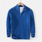 Lanemont's Boutique | Men’s Cable-Knit Half Zip Sweater
